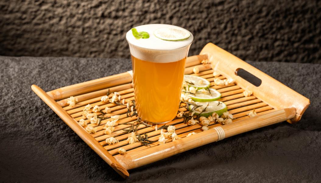 火鍋春季甜品，加盟店新品，抹茶奶豆腐！
